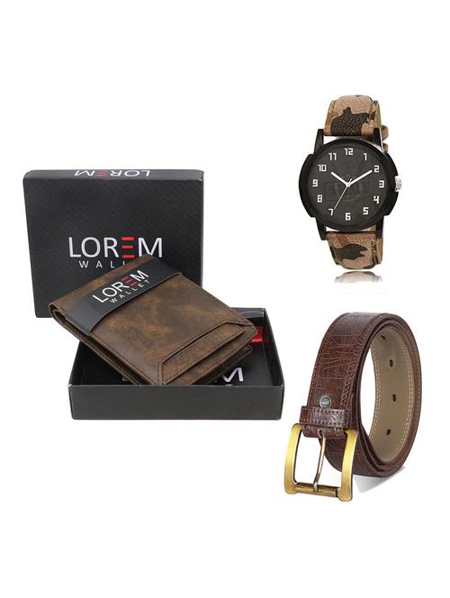 belt, wallet & watch gift combo - 19546260 - Very Small Image - 1