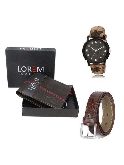 belt, wallet & watch gift combo - 19546273 - Very Small Image - 1