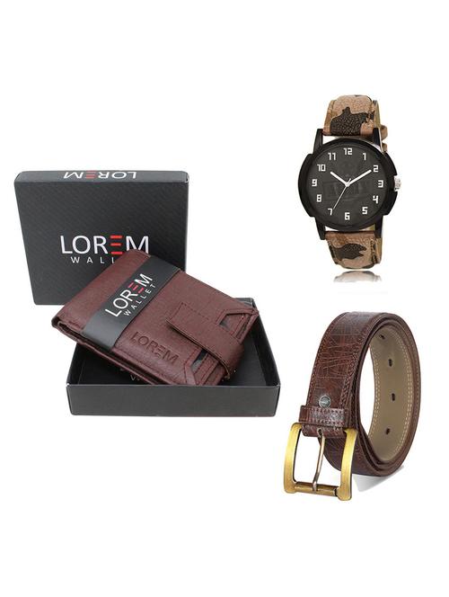 belt, wallet & watch gift combo - 19546284 - Very Small Image - 1