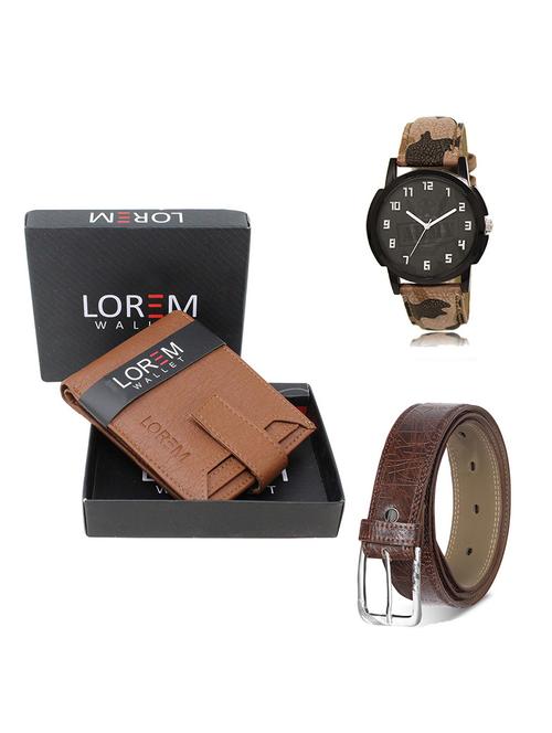 belt, wallet & watch gift combo - 19546294 - Very Small Image - 1