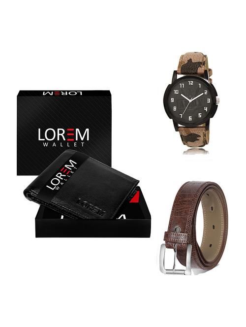 belt, wallet & watch gift combo - 19546321 - Very Small Image - 1