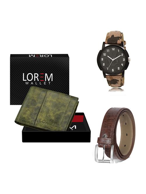 belt, wallet & watch gift combo - 19546339 - Very Small Image - 1