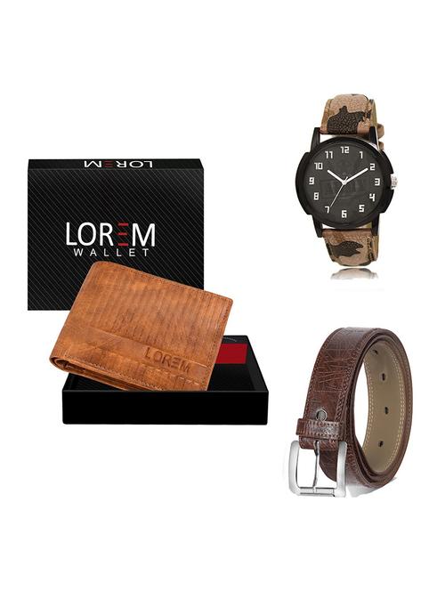 belt, wallet & watch gift combo - 19546405 - Very Small Image - 1