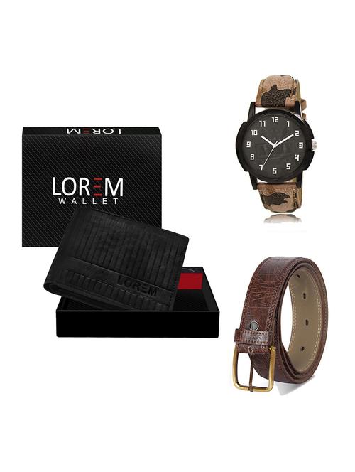 belt, wallet & watch gift combo - 19546418 - Very Small Image - 1
