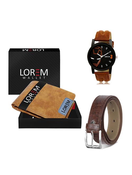 belt, wallet & watch gift combo - 19546571 - Very Small Image - 1