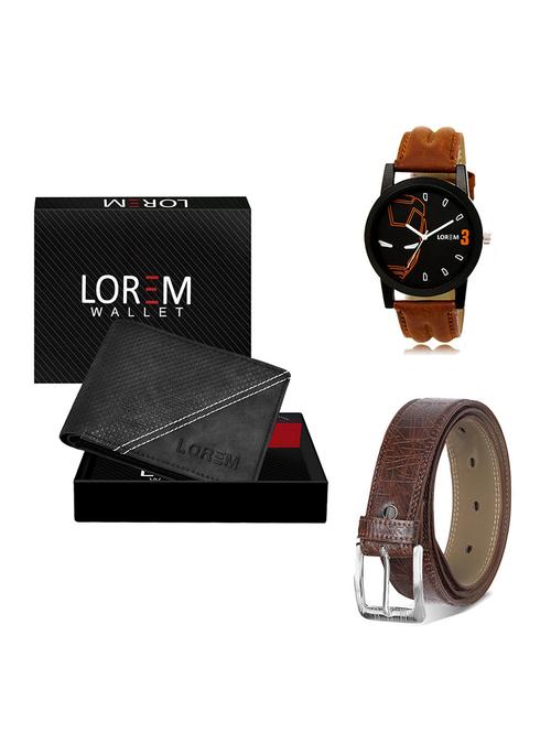 belt, wallet & watch gift combo - 19546715 - Very Small Image - 1