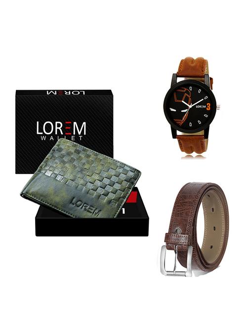 belt, wallet & watch gift combo - 19546729 - Very Small Image - 1