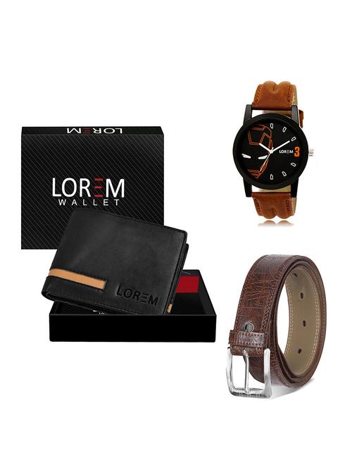 belt, wallet & watch gift combo - 19546757 - Very Small Image - 1