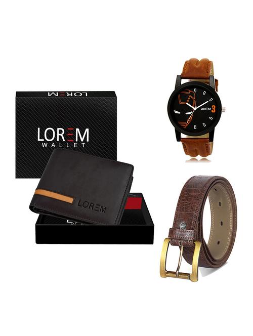 belt, wallet & watch gift combo - 19546758 - Very Small Image - 1