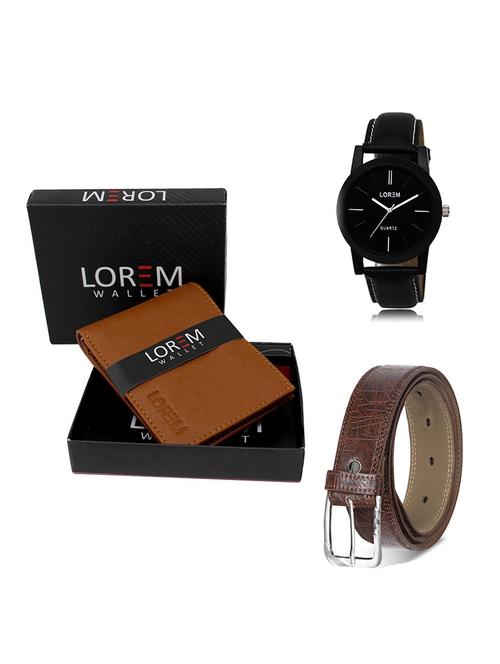 belt, wallet & watch gift combo - 19546792 - Very Small Image - 1