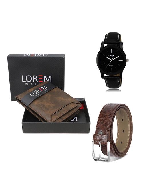 belt, wallet & watch gift combo - 19546805 - Very Small Image - 1