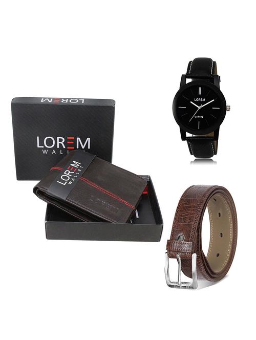 belt, wallet & watch gift combo - 19546817 - Very Small Image - 1