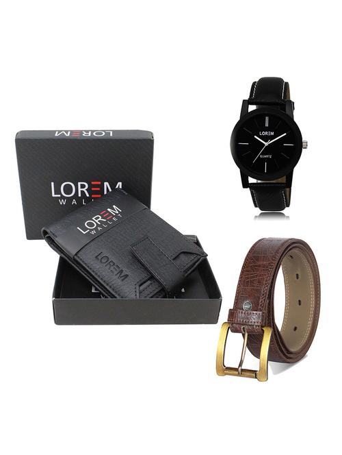 belt, wallet & watch gift combo - 19546818 - Very Small Image - 1