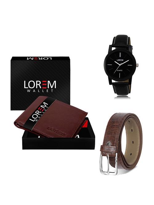 belt, wallet & watch gift combo - 19546858 - Very Small Image - 1
