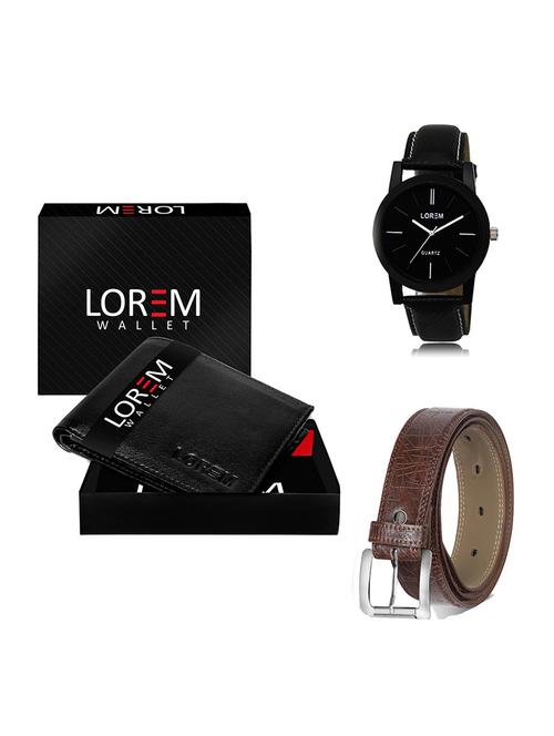 belt, wallet & watch gift combo - 19546861 - Very Small Image - 1