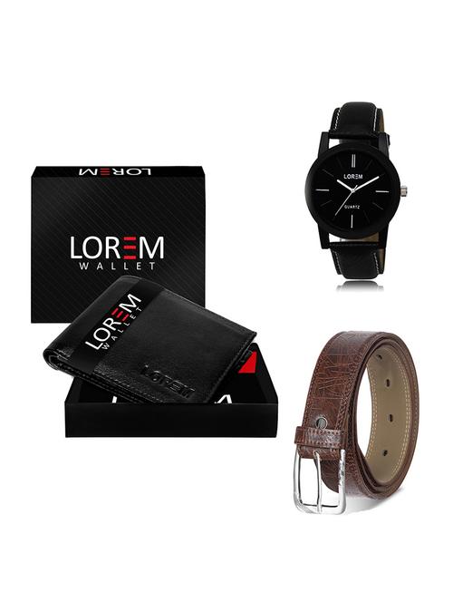 belt, wallet & watch gift combo - 19546864 - Very Small Image - 1