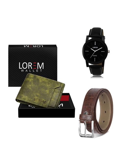 belt, wallet & watch gift combo - 19546871 - Very Small Image - 1