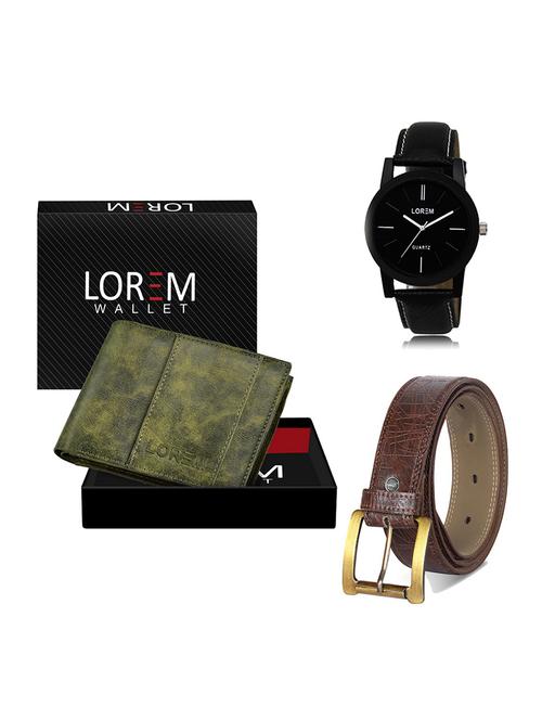 belt, wallet & watch gift combo - 19546878 - Very Small Image - 1
