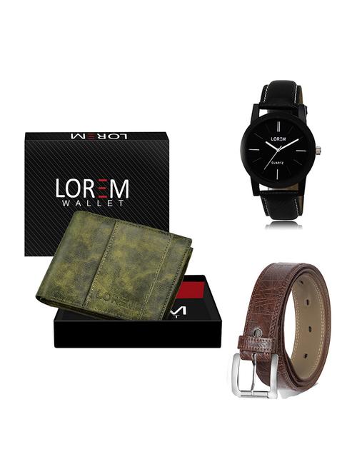 belt, wallet & watch gift combo - 19546879 - Very Small Image - 1