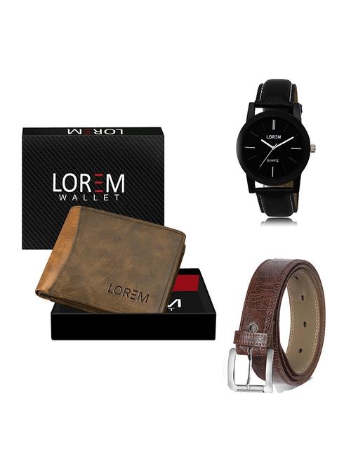 belt, wallet & watch gift combo - 19546927 - Very Small Image - 1