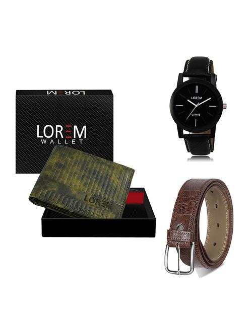 belt, wallet & watch gift combo - 19546953 - Very Small Image - 1