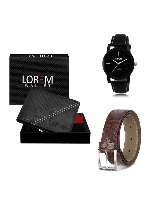 belt, wallet & watch gift combo - 19546985 - Very Small Image - 1