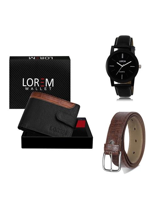 belt, wallet & watch gift combo - 19547043 - Very Small Image - 1