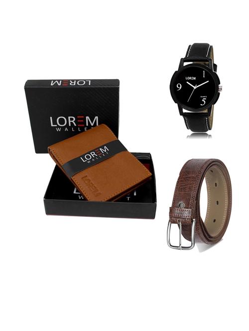 belt, wallet & watch gift combo - 19547061 - Very Small Image - 1
