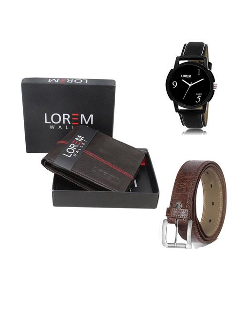 belt, wallet & watch gift combo - 19547083 - Very Small Image - 1