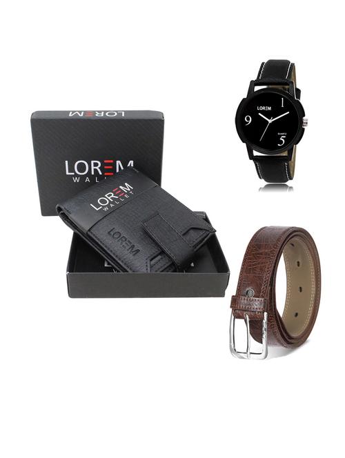 belt, wallet & watch gift combo - 19547092 - Very Small Image - 1