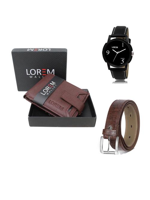belt, wallet & watch gift combo - 19547095 - Very Small Image - 1