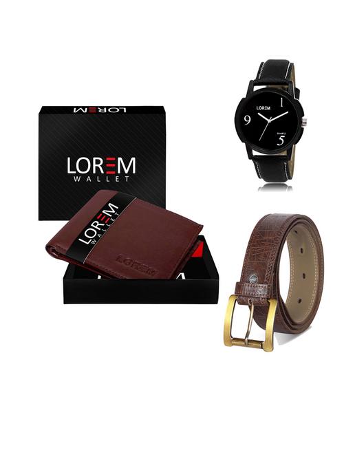 belt, wallet & watch gift combo - 19547124 - Very Small Image - 1