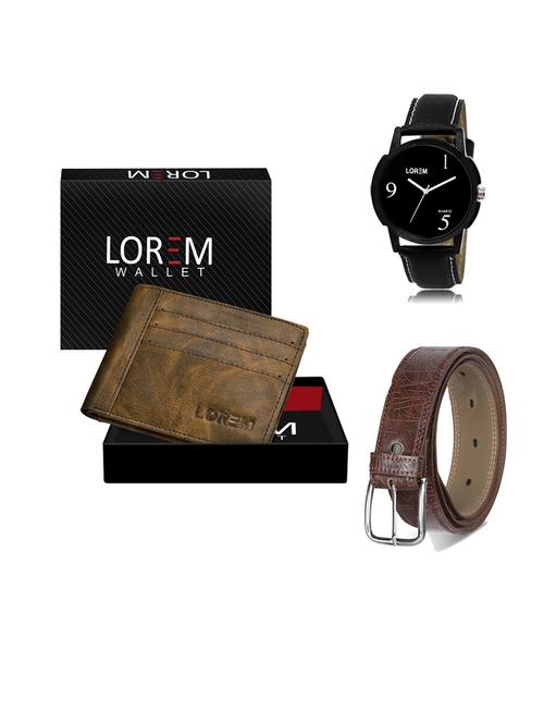 belt, wallet & watch gift combo - 19547157 - Very Small Image - 1