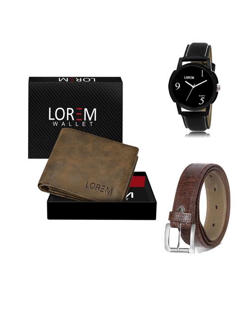 belt, wallet & watch gift combo - 19547191 - Very Small Image - 1