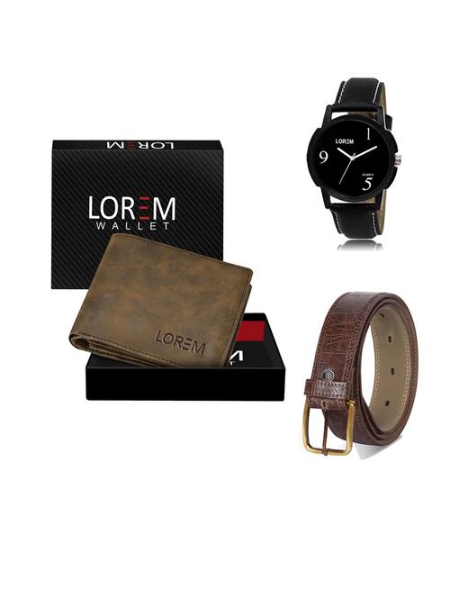 belt, wallet & watch gift combo - 19547192 - Very Small Image - 1