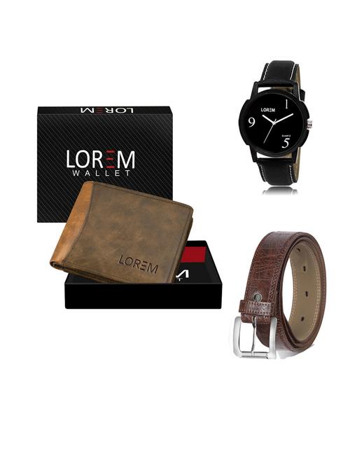 belt, wallet & watch gift combo - 19547197 - Very Small Image - 1