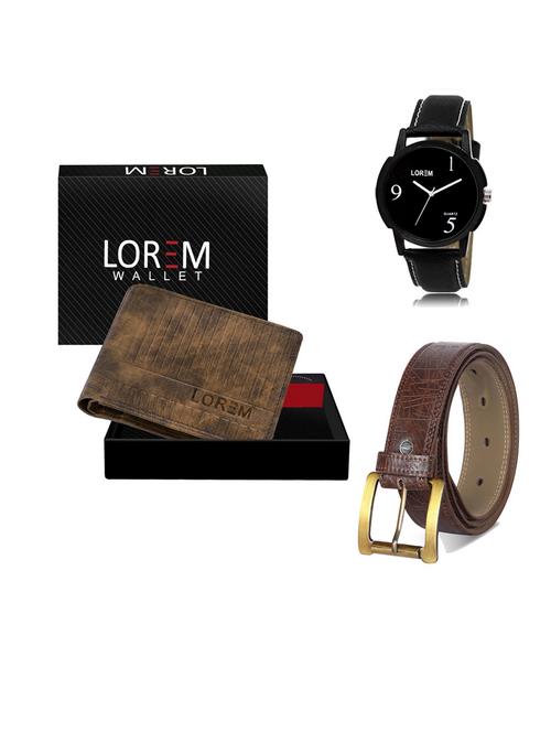 belt, wallet & watch gift combo - 19547208 - Very Small Image - 1