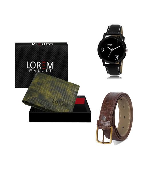 belt, wallet & watch gift combo - 19547222 - Very Small Image - 1