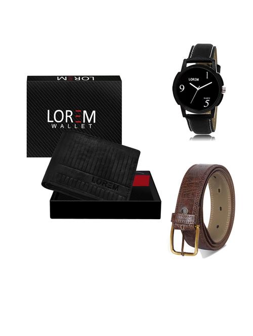 belt, wallet & watch gift combo - 19547228 - Very Small Image - 1