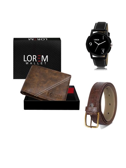 belt, wallet & watch gift combo - 19547234 - Very Small Image - 1