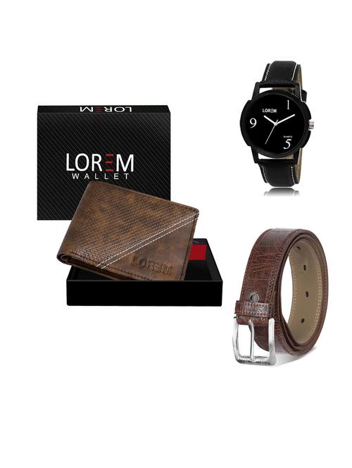 belt, wallet & watch gift combo - 19547237 - Very Small Image - 1