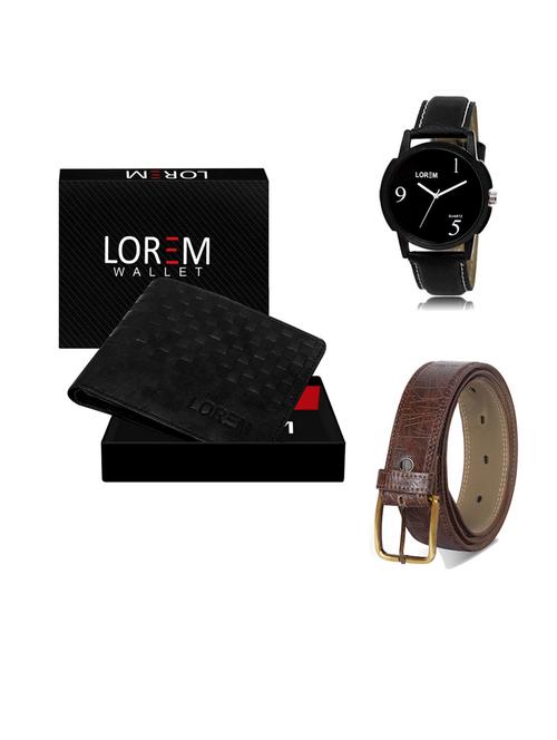 belt, wallet & watch gift combo - 19547276 - Very Small Image - 1