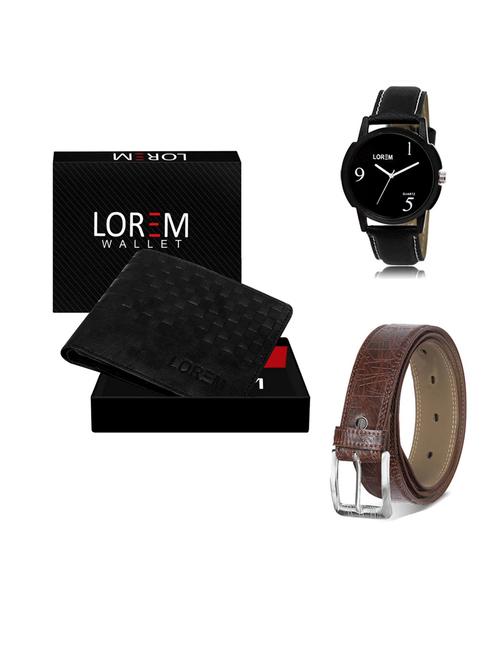 belt, wallet & watch gift combo - 19547279 - Very Small Image - 1