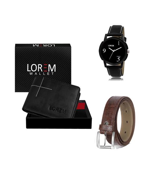 belt, wallet & watch gift combo - 19547281 - Very Small Image - 1