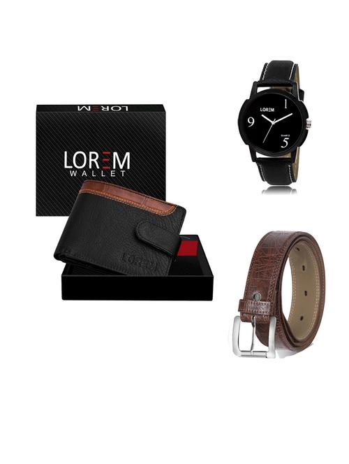 belt, wallet & watch gift combo - 19547311 - Very Small Image - 1