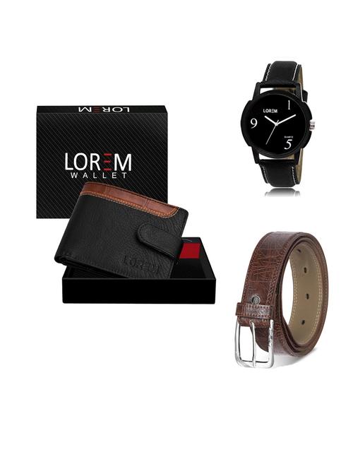 belt, wallet & watch gift combo - 19547314 - Very Small Image - 1