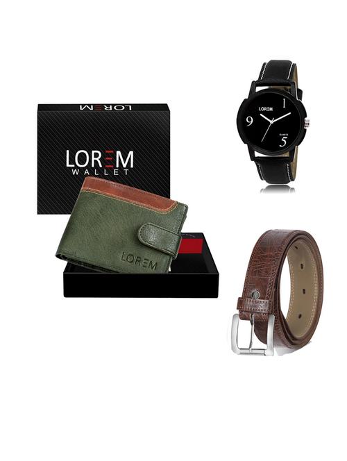 belt, wallet & watch gift combo - 19547317 - Very Small Image - 1