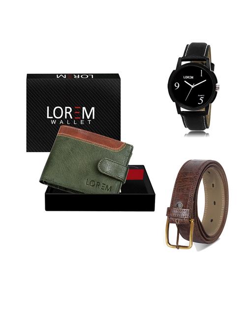 belt, wallet & watch gift combo - 19547318 - Very Small Image - 1