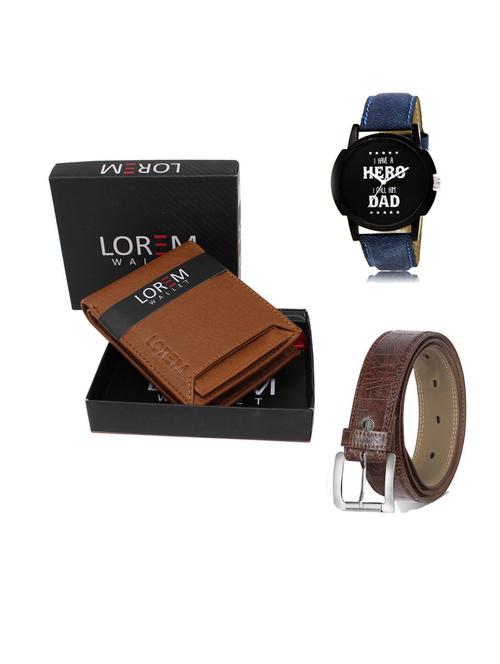 belt, wallet & watch gift combo - 19547335 - Very Small Image - 1