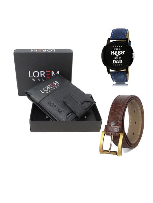 belt, wallet & watch gift combo - 19547358 - Very Small Image - 1